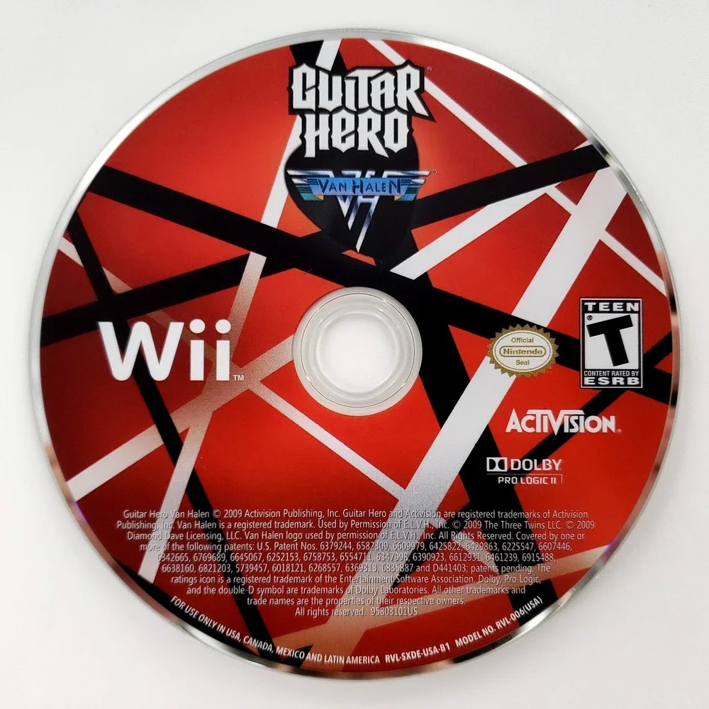 Guitar Hero: Van Halen (Nintendo Wii, 2009) Complete Tested & Works